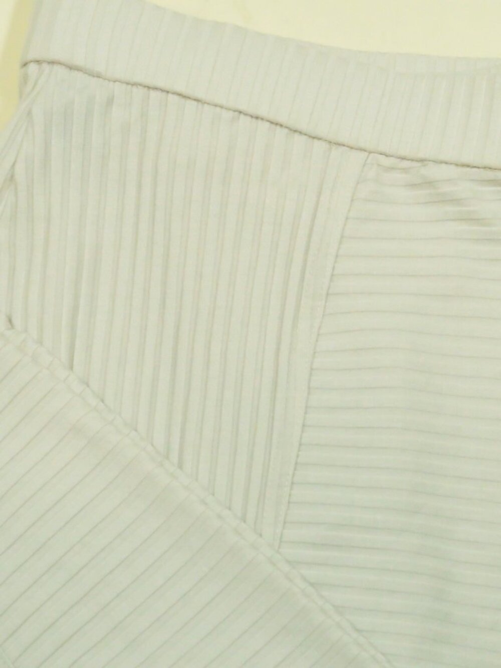 Eileen Fisher Textured Stretch Rib Lantern Pants Womens L Beige Easy Fit